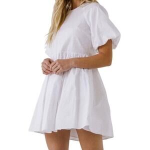 NWOT English Factory Puff Sleeve Dress Angel Core Clean Girl Bridal Cottage Core